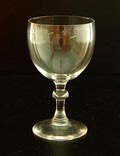 Wijnglas van servies J ontwerp K.P.C.de Bazel 1917-'18 uitvoering Glasfabriek Leerdam 