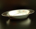 Grote verzilverde Gero-zilver dienschaal ontwerp Chris van der Hoef 1930-'32 uitvoering Gero 