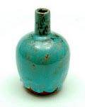 Geglazuurde aardewerk vaas ontwerp uitvoering Pieter Groeneveldt Voorschoten ca.1935 
