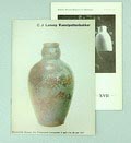 Boeken 2x C.J Lanooy Kunstpottenbakker door J.Ebbinge uitgegeven door Gemeentelijk Museum Het Prinsessehof Leeuwarden 1977 Bulletin Museum Boymans- van Beuningen deel XVII 1966 Beschouwingen van en over Bert Nienhuis 1873-1960 