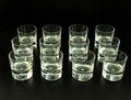 Kleine helderglazen tumblers 12x uitvoering Kosta / Zweden ca.1960 