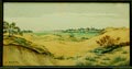  Aquarel met voorstelling van duinlandschap ontwerp uitvoering Sam Samuel Schellink Utrecht 1876 - 1958 in eigen atelier ca.1920 