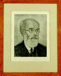  Originele litho met een portret van onbekende man ontworpen door Chris Lebeau Paris 21 june 1927 