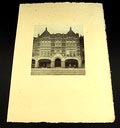 Originele foto van het gebouw van E.J Wisselingh Kunsthandel aan het Rokin te Amsterdam ca.1915 