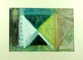  Abstracte compositie potlood in verf ontwerp uitvoering Ernst Vijlbrief 1934- in eigen atelier Arnhem 1960 