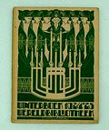  Derde Winterboek van de Wereldbibliotheek 1924-1925 met bijdragen van Ina Boudier-Bakker Karel van de Woestijne e.a uitgegeven door Maatschappij voor Goede en Goedkoope Lectuur Amsterdam 1924 Nederlandse tekst Bandontwerp van Chris Lebeau 