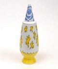  Alessandro Mendini covered vase 100 Make-up no.10 with decoration of Andreas Brandolini Germany from the limited series of 100 vases per decor for Alessi / made in Germany 1992 
