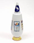  Alessandro Mendini covered vase 100 Make-up no.11 with decoration of Frédéric Bruly Bouabré Ivory Coast from the limited series of 100 vases per decor for Alessi / made in Germany 1992 