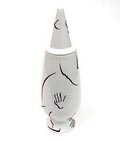  Alessandro Mendini covered vase 100 Make-up no.14 with decoration of Sergio Cappelli Italy and Patrizia Ranzo Italy from the limited series of 100 vases per decor for Alessi / made in Germany 1992 