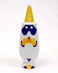 Alessandro Mendini covered vase 100 Make-up no.18 with decoration of Riccardo Dalisi Italy from the limited series of 100 vases per decor for Alessi / made in Germany 1992 