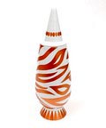  Alessandro Mendini dekselvaas 100 Make-up no.35 met decoratie van Pitt Heinke Duitsland uit de gelimiteerde serie van 100 vazen per decor voor Alessi / made in Germany 1992 