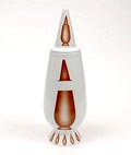  Alessandro Mendini covered vase 100 Make-up no.4 with decoration of Yael Applefeld Israël from the limited series of 100 vases per decor for Alessi / made in Germany 1992 