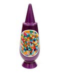  Alessandro Mendini dekselvaas 100 Make-up no.64 met decoratie van Luigi Ontani Italië uit de gelimiteerde serie van 100 vazen per decor voor Alessi / made in Germany 1992 