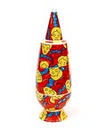  Alessandro Mendini dekselvaas 100 Make-up no.68 met decoratie van Plumcake Gianni Cella / Italië Romolo Palotta / Italië Claudio Ragni / Italië uit de gelimiteerde serie van 100 vazen per decor voor Alessi / made in Germany 1992 