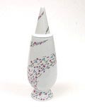  Alessandro Mendini dekselvaas 100 Make-up no.69 met decoratie van Giorgio Rava Italië uit de gelimiteerde serie van 100 vazen per decor voor Alessi / made in Germany 1992 
