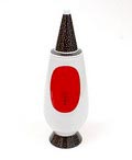  Alessandro Mendini dekselvaas 100 Make-up no.76 met decoratie van Raja Babu Sharma India uit de gelimiteerde serie van 100 vazen per decor voor Alessi / made in Germany 1992 verkocht na de aftersale 