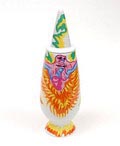  Alessandro Mendini dekselvaas 100 Make-up no.92 met decoratie van Nanda Vigo Italië uit de gelimiteerde serie van 100 vazen per decor voor Alessi / made in Germany 1992 