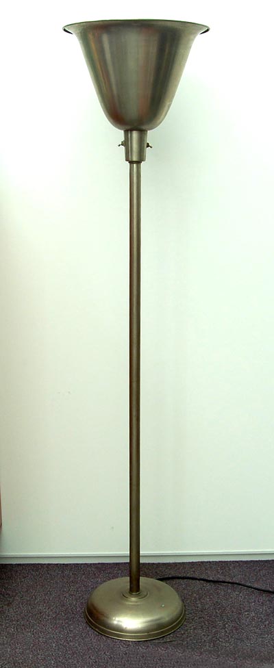  Staande lamp met metalen kap mogelijk Gispen ca.1930 