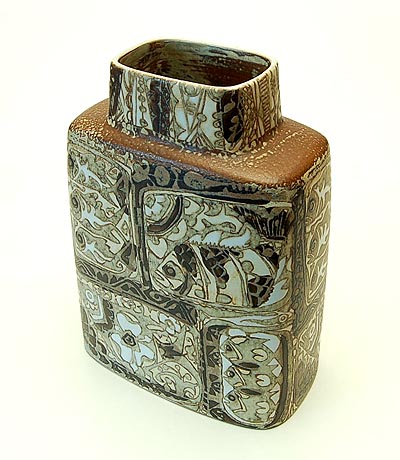 Vaas met decor Baca ontwerp Nils Thorsson ca.1970 uitvoering Royal Copenhagen / Denemarken 