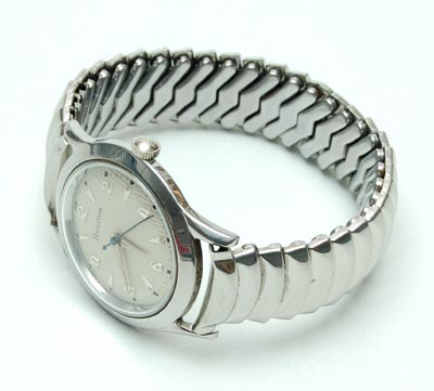 Stainless steel mechanisch Bulova horloge L4 1954 USA 