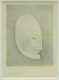  Litho van een hoofd gelimiteerde oplage 19/25 ontwerp uitvoering Bernard Richters 1888-1966 ca.1925 