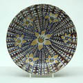  Polychrome painted earthenware plate design executed by C.J.Lanooy ca.1920 Epe / the Netherlands 