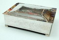  Verzilverde sigarenkist model no.1796 ontwerp Georg Nilsson ca.1935 uitvoering Gero 