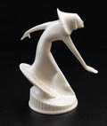  Porseleinen beeldje van danseres Gertrud Leistikow ontwerp Theo Vos uitvoering Hutschenreuther ca.1925 Duitsland 