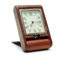   Jaeger-LeCoultre  travel alarmclock in leather folding-case Switzerland ca.1930  