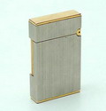  St Dupont lighter silver goldplated France 