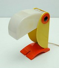 Plastic tablellamp  Toekan  design  OTF  executed by  Ferrari Design  Verona Italy 1968  