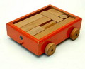 Car with wooden blocks design  Ko Verzuu  ca.1930 executed by  ADO  /  Arbeid Door Onvolwaardigen Berg en Bosch / the Netherlands  