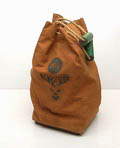 Canvas bag with wooden blocks ca.50 design  Ko Verzuu  ca.1935 executed by  ADO  Arbeid door onvolwaardigen / the Netherlands  