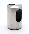  Verzilverde tafelaansteker Cylindric TFG-2 ontwerp Dieter Rams 1966 uitvoering Braun / Duitsland geproduceerd in Ierland 