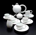  Theeservies voor 6 personen Le petit café uit de serie Fantasia “ ontwerp Matteo Thun 1987 uitvoering Porzellanfabrik Arzberg / Duitsland 1988 