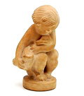  Aardewerk sculpture Lille Leda ontwerp Kai Nielsen uitvoering Herman A Kähler Denemarken ca.1920 