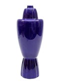  Blauw geglazuurde aardewerk vaas 900 ontwerp Ugo La Pietra 2006 uitvoering voor Superego / Italie 
