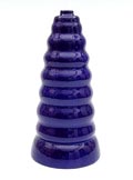  Blauw geglazuurde aardewerk vaas 900 ontwerp Ugo La Pietra 2006 uitvoering voor Superego / Italie 