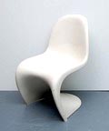  Witte kunststof stoel ontwerp Verner Panton 1926-1998 1959-'60 uitvoering voor Herman Miller Fehlbaum Production Weil am Rhein / Duitsland 1978 