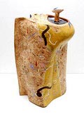 Keramisch kunstwerk Tempeldoos ontwerp uitvoering Johanna Schweitzer Nederland 1990 