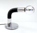  Verchroomde metalen tafellamp met kunststof flexibele arm model Bendy ontworpen voor Targetti Sankey SPA Florence / Italïe ca.1970 