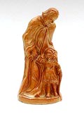  Geglazuurd aardewerk beeld Heilige Antonius uitvoering Petri / Tegelen sieraardewerkatelier van Piet Peters 1889-1950 Nederland ca.1935 