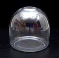  Helderglazen cylindervaas met halfronde bovenzijde ontwerp A.D.Copier 1930 uitvoering Glasfabriek Leerdam 