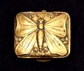  Verguld koperen Art Nouveau kledingklip met decoratie van vlinder ontwerper uitvoering onbekend Frankrijk ca.1925 