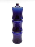  Blauwglazen Stack-bottles 3x ontwerp Timo Sarpaneva 1959 uitvoering IIttala / Finland 