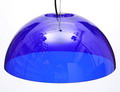  Blauw glazen plafondlamp Model L 115 ontwerp Luciano Vistosi 1962 uitvoering Vistosi / Italië 