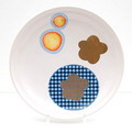  Modern gedecoreerd wandbord uit de serie van 30 PATCHWORK PLATES ontwerp Marcel Wanders 2003 uitvoering Koninklijke Tichelaar Makkum 
