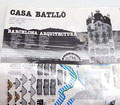  Bouwplaat van Casa Batlló Passeig de Gràcia 43 Barcelona ontwerp van Antoni Gaudi 1905-'07 uitgave van La Cuita de paper / Spanje 1984 