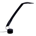  Zwarte kunststof halogeen bureaulamp model Dove ontwerp Mario Barbaglia Marco Colombo 1985 uitvoering Italiana Luce Italië 
