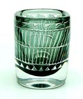 Heavy glass Ariel vase design Ingeborg Lundin 1961 executed by Orrefors / Sweden 